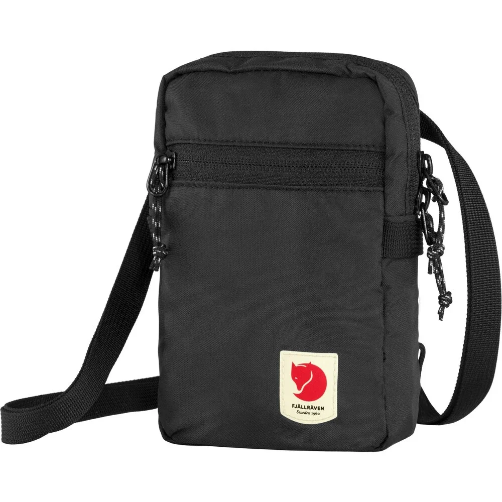 Fjällräven High Coast Pocket Bag Unisex Black Outdoor Crossbody Strap GBO3290